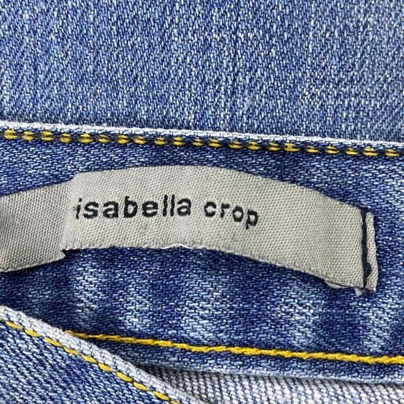 Paper Denim & Cloth Womens 31/12 Isabella Capri Jeans Medium Wash Denim Cropped - Picture 7 of 13